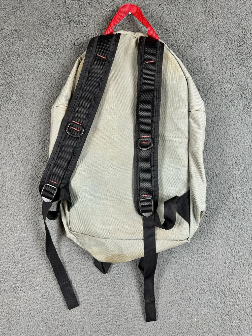 Topo Designs Daypack Backpack Blue Grey Red Made in USA Cordura Hiking Flaw